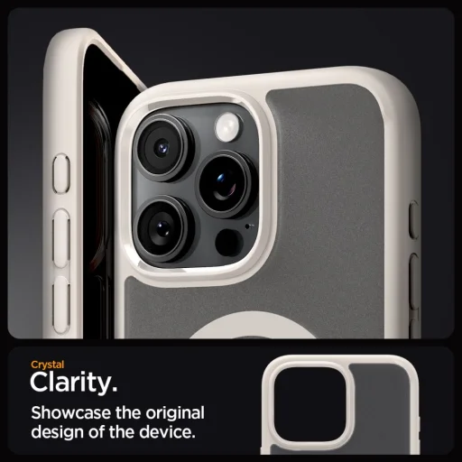  iPhone 16 Pro Frost Natural Titanium Spigen Ultra Hybrid Mag Magsafe tok - 7