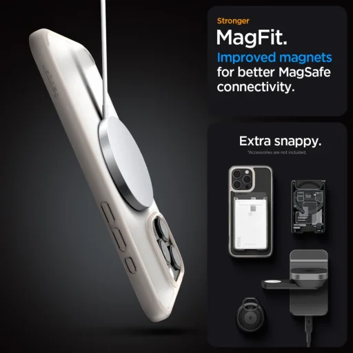  iPhone 16 Pro Frost Natural Titanium Spigen Ultra Hybrid Mag Magsafe tok - 8