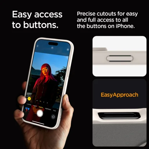  iPhone 16 Pro Frost Natural Titanium Spigen Ultra Hybrid Mag Magsafe tok - 10