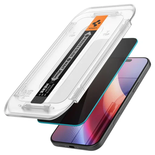 Spigen Glas.TR "EZ Fit" 2-PACK iPhone 16 Pro Max / 17 Pro Max Privacy üvegfólia - 2