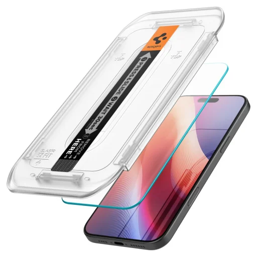  iPhone 16 Pro Max / 17 Pro Max Átlátszó Spigen Glas.tr "ez Fit" 2-darabos üvegfólia - 2