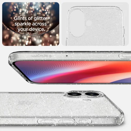  iPhone 16 Glitter Crystal Spigen Liquid Crystal tok - 6