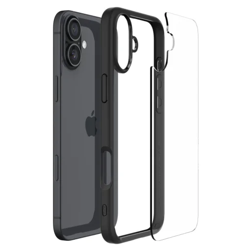  iPhone 16 Matt Fekete SPIGEN ULTRA HYBRID tok - 8