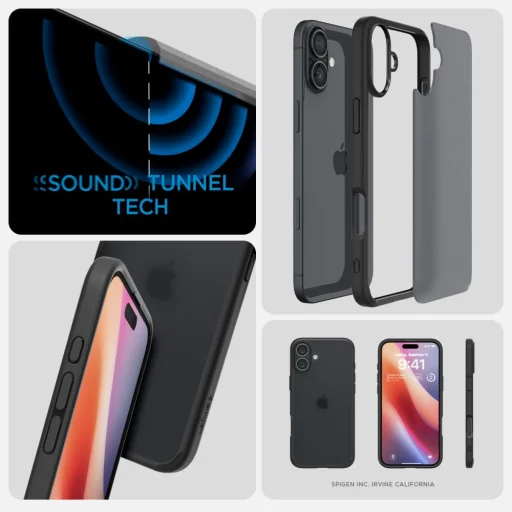 Kryt Spigen Ultra Hybrid na iPhone 16 Frost Black - 14