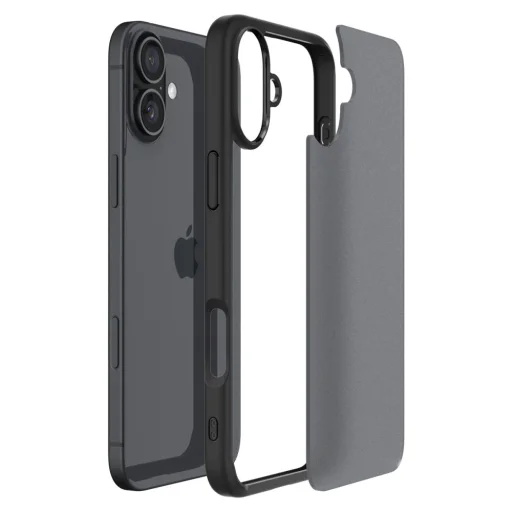 Kryt Spigen Ultra Hybrid na iPhone 16 Frost Black - 5