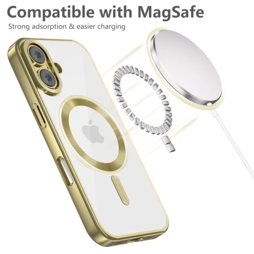 Tech-protect Magflex Magsafe Iphone 16 Satin Gold Tok - 3