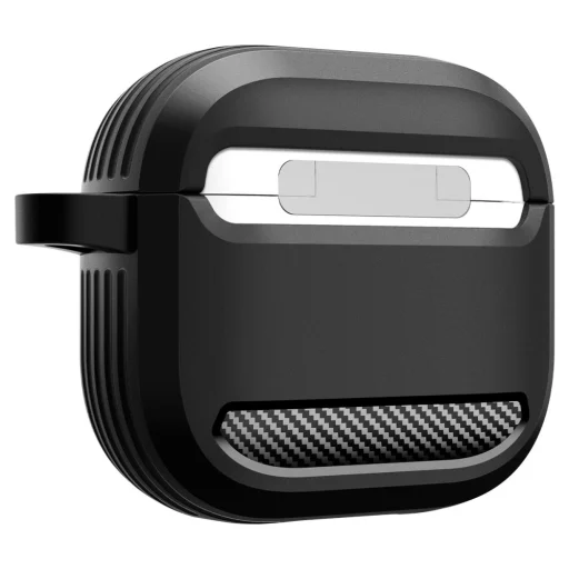  Apple Airpods 4 Fekete Spigen Rugged Armor Tok - 6