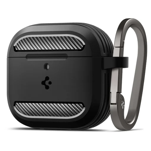  Apple Airpods 4 Fekete Spigen Rugged Armor Tok - 1
