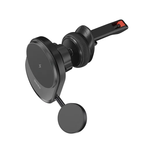 Benks autós tartó mágneses CZ06 2 az 1-ben vezeték nélküli töltéssel 15W légbefúvóhoz fekete magsafe - 3