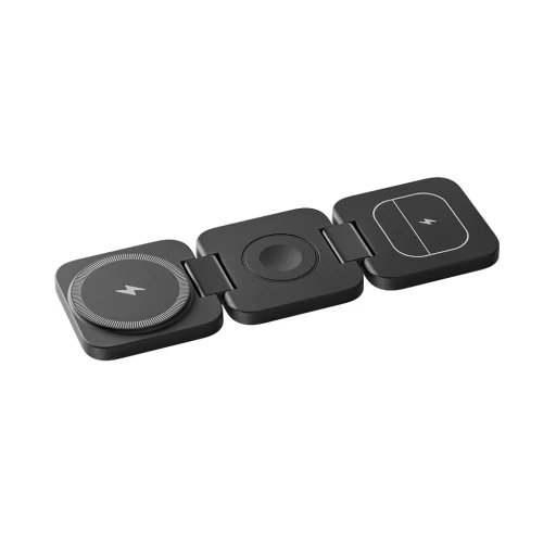 Benks töltőállomás W13 3 az 1-ben - 15W fekete magsafe - 3