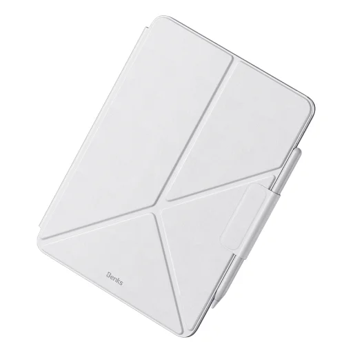  Apple iPad Air 13 2024-2026 fehér Benks mágneses multi-flip védőtok - 1