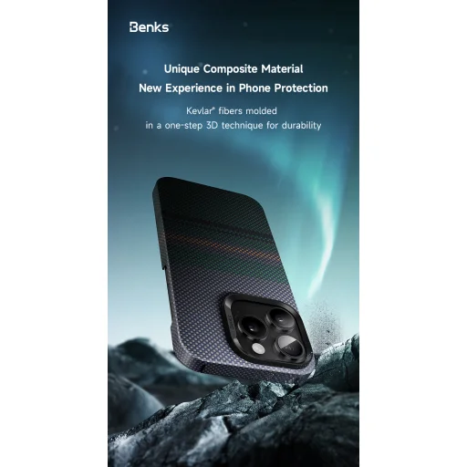  iPhone 14 Pro Benks Magnetic Aurora Kevlar 600D tok - 10