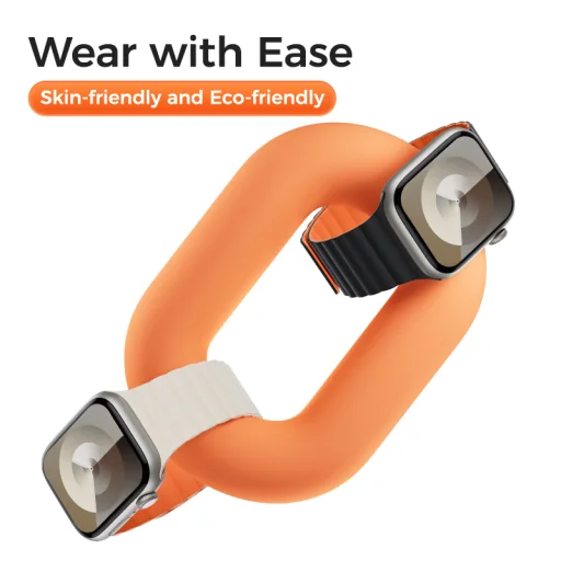 Benks Mágneses Szilikon Szíj Apple Watch 38/40/41 fekete - 6