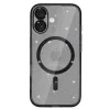 Flitteres Magsafe tok iPhone 16 fekete áttetsző thumbnail