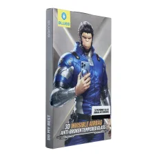 5D Mr. Monkey Glass - Apple iPhone 16 fekete (Airbag Anti-broken) üvegfólia