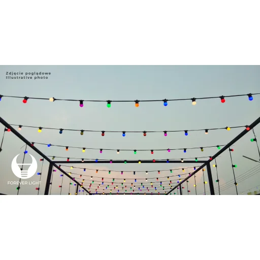 LED Izzó E27 G45 2W 230V narancssárga 5db Forever Light - 5