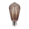 LED Izzó Filament E27 ST64 4W 230V 2000K 400lm COG füstös Forever Light - 2