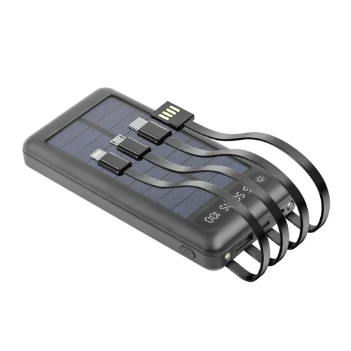 Setty napelemes power bank SLR-100 10000 mAh fekete - 1