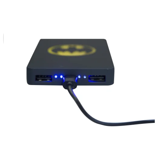 Batman power bank 6000 mAh Svietiace logo Batman - 5