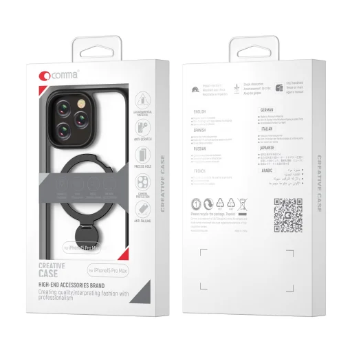 Comma Joy Shark Mag iPhone 15 Plus tok, tengerészzöld - 2