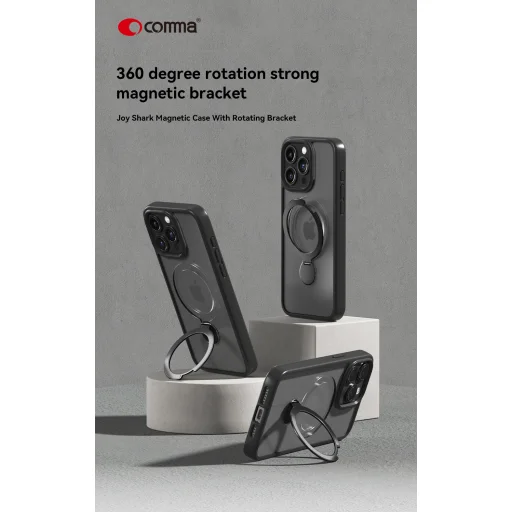 Comma Joy Shark Mag iPhone 15 tok fekete - 3