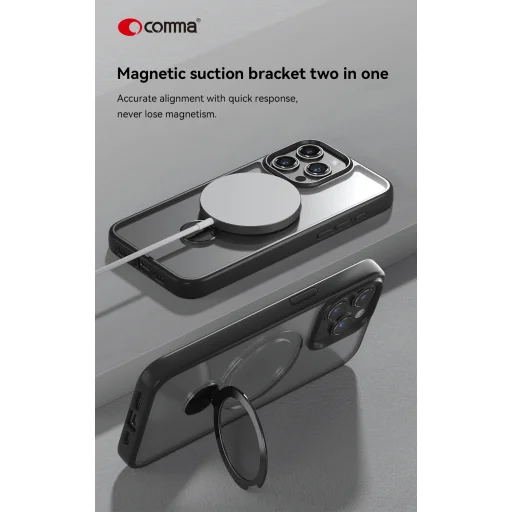 Comma Joy Shark Mag iPhone 15 tok fekete - 4