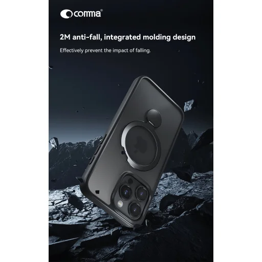 Comma Joy Shark Mag iPhone 15 tok fekete - 5