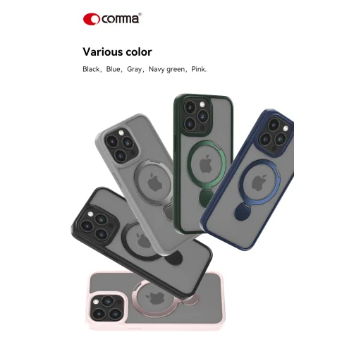 Comma Joy Shark Mag iPhone 15 tok fekete - 7