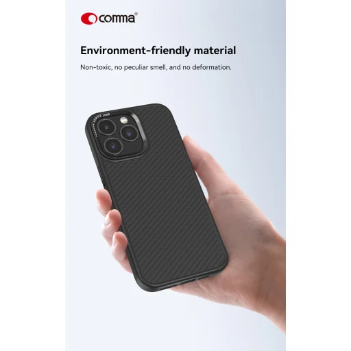 Comma tok Kevlar Mag iPhone 15 Pro Max fekete - 7
