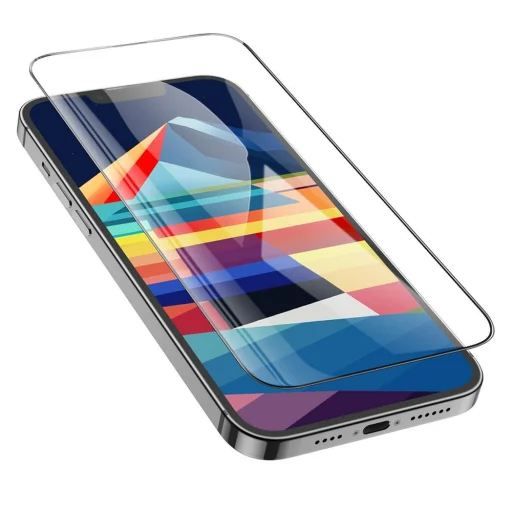 HOCO edzett üveg HD 5D Guardian shield (10-in-1 KÉSZLET) - iPhone 15 Plus fekete (G14) üvegfólia - 4