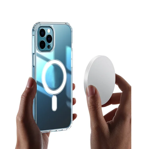  iPhone 17 Air 6,6" átlátszó nagy lyukú Anti Shock 1,5 mm Mag tok - 8