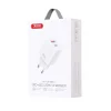 XO fali töltő CE12 PD QC 3.0 20W 1x USB 1x USB-C fehér thumbnail