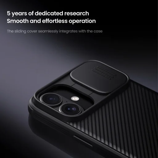Nillkin CamShield PRO MagSafe Kemény Tok Apple iPhone 16 Fekete - 4