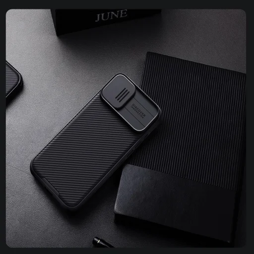 Nillkin CamShield PRO MagSafe Kemény Tok Apple iPhone 16 Fekete - 9