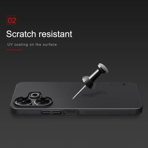Nillkin Super Frosted tok Xiaomi Redmi 13 4G/Poco M6 4G Fekete - 4