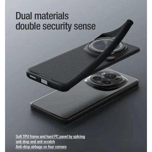 Nillkin CamShield Prop Mágneses tok Honor Magic6 Pro Fekete - 8