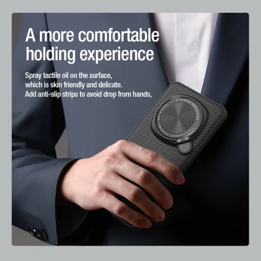 Nillkin CamShield Prop Mágneses tok Honor Magic6 Pro Fekete - 9