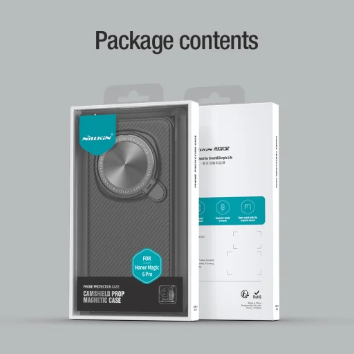 Nillkin CamShield Prop Mágneses tok Honor Magic6 Pro Fekete - 11
