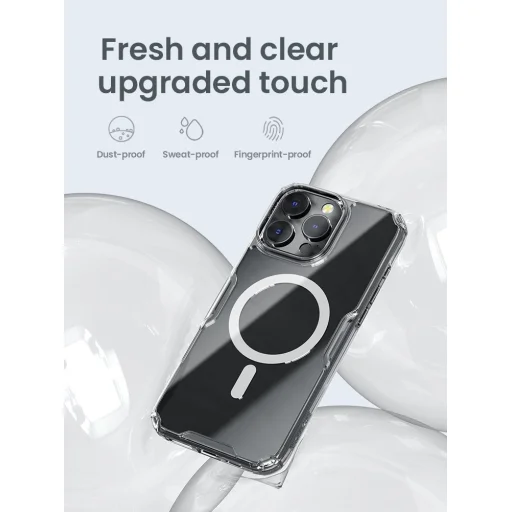 Nillkin Nature TPU PRO Mágneses tok Apple iPhone 16 Pro Max Átlátszó - 5