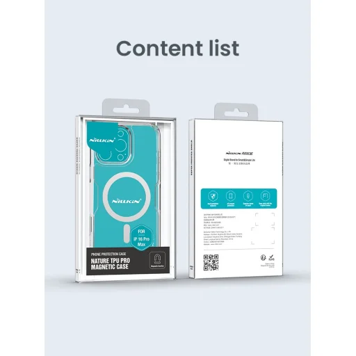 Nillkin Nature TPU PRO Mágneses tok Apple iPhone 16 Pro Max Átlátszó - 10