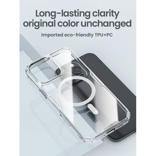 Nillkin Nature TPU PRO Mágneses tok Apple iPhone 16 Pro Max Átlátszó - 8