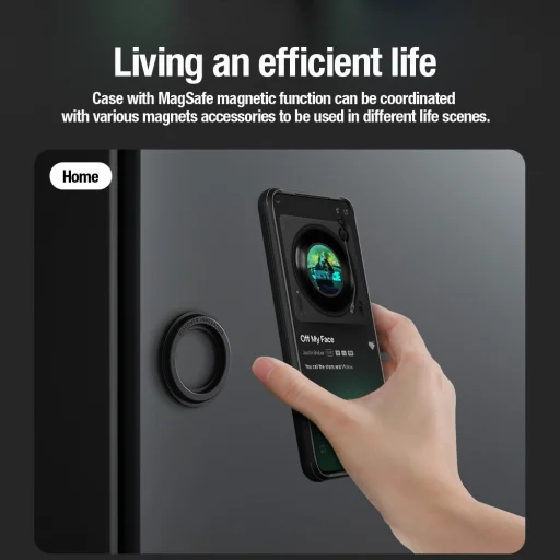 Nillkin CamShield PRO Mágneses Kemény Tok Poco F6 Pro Fekete - 3