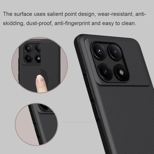 Nillkin Super Frosted tok Xiaomi Poco X6 Pro 5G Black - 5