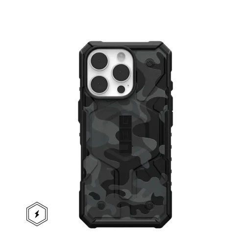 (UAG) Urban Armor Gear Pathfinder SE kompatibilis a MagSafe-fel iPhone 16 Pro midnight camo tok - 2