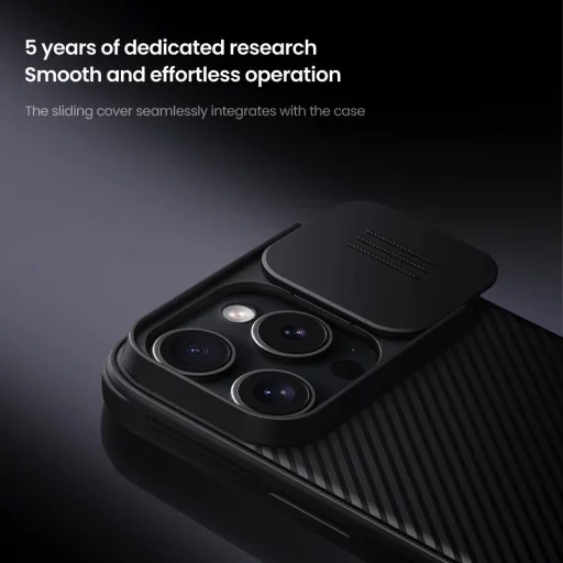 Nillkin CamShield PRO MagSafe Kemény Tok Apple iPhone 16 Pro Fekete - 4