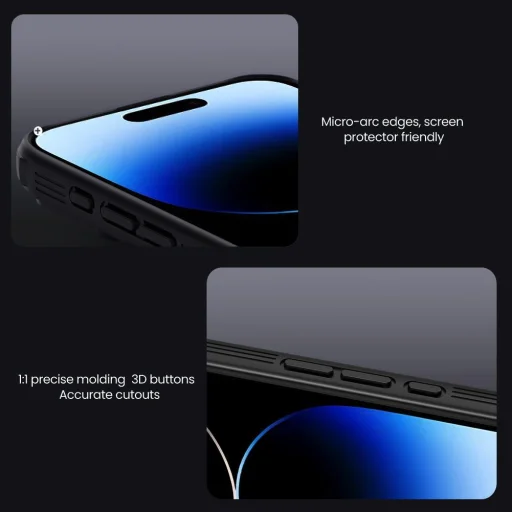 Nillkin CamShield PRO MagSafe Kemény Tok Apple iPhone 16 Pro Fekete - 8