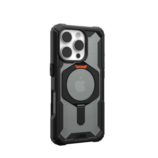 Case (UAG) Urban Armor Gear Plasma XTE kompatibilis MagSafe-fel iPhone 16 Pro fekete / narancssárga tok - 2