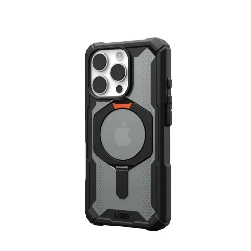 Case (UAG) Urban Armor Gear Plasma XTE kompatibilis MagSafe-fel iPhone 16 Pro fekete / narancssárga tok - 4