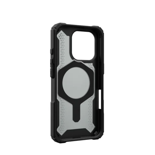 Case (UAG) Urban Armor Gear Plasma XTE kompatibilis MagSafe-fel iPhone 16 Pro fekete / narancssárga tok - 5