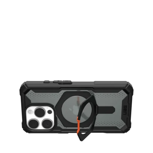 Case (UAG) Urban Armor Gear Plasma XTE kompatibilis MagSafe-fel iPhone 16 Pro fekete / narancssárga tok - 6
